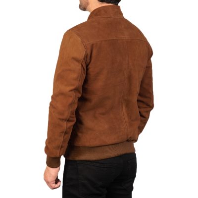 Charcoal Mocha Brown Suede Jacket