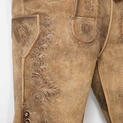 Hand-made Natural Brown Lederhosen
