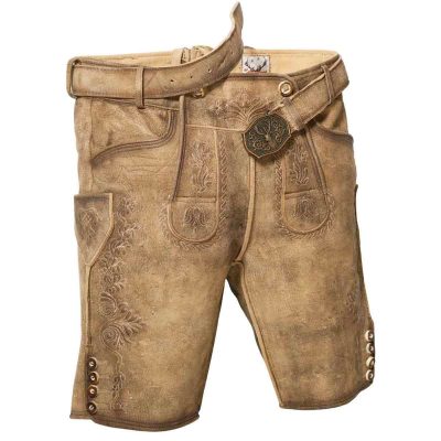 Hand-made Natural Brown Lederhosen