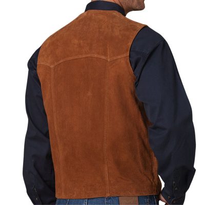 Refined Men's Suede Western Vest