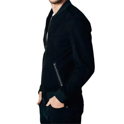Shane Black Suede Leather Jacket