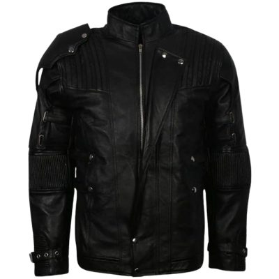 Vintage Black Mens Leather Jacket