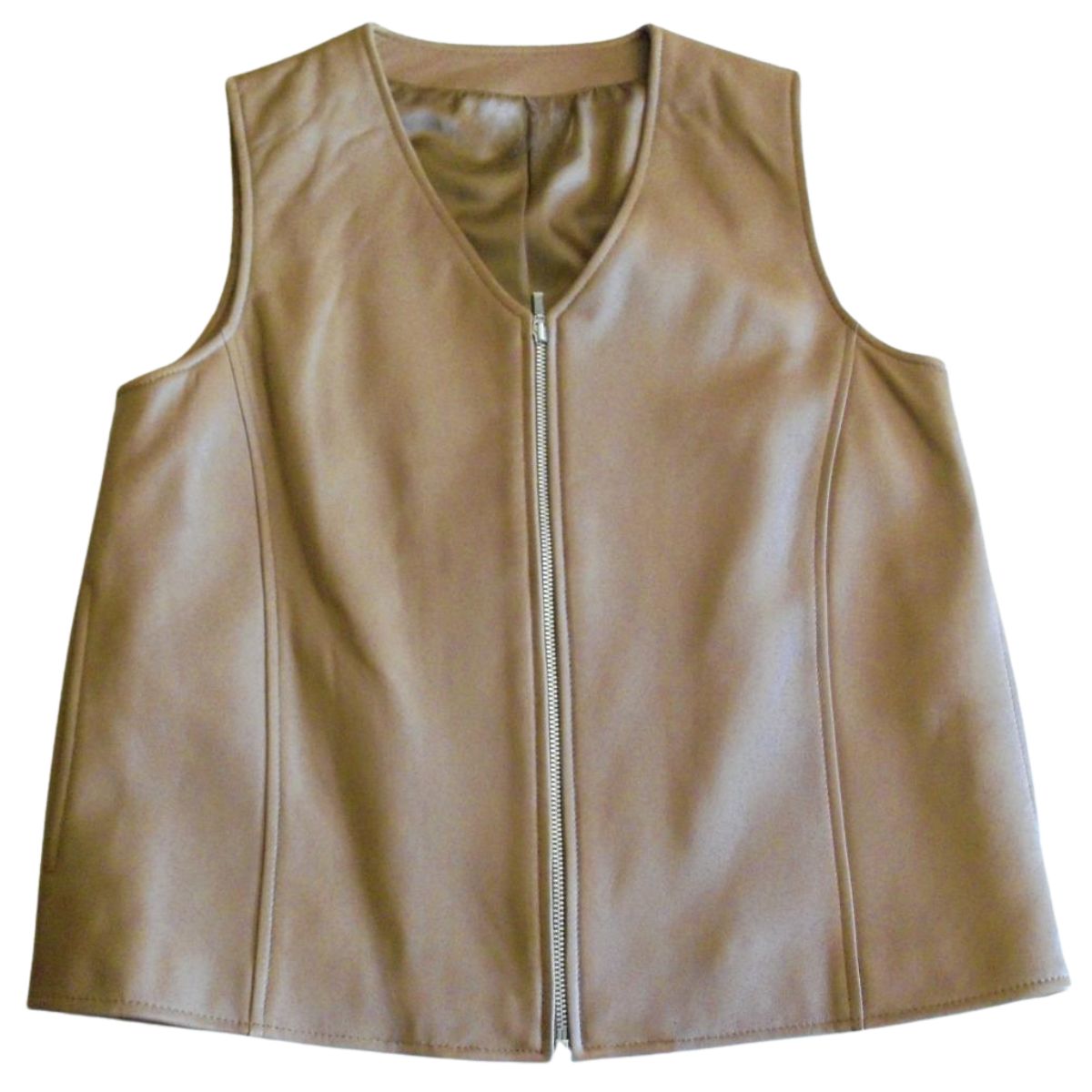 Braided Leather Sleeveless Vest