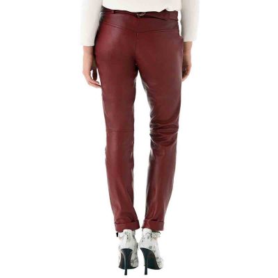 Cherry Leather Pants For Women  
