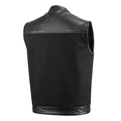 Collar Men's Heavy Canvas Vest