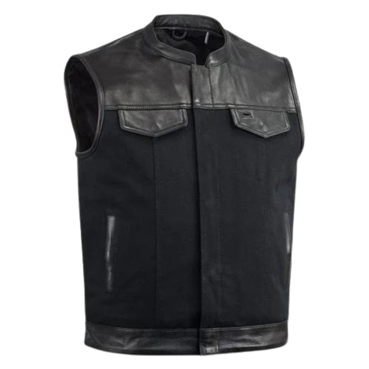 Collar Men's Heavy Canvas Vest