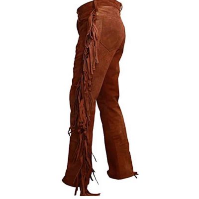 High Quality Western Design Suede Pants For Men's