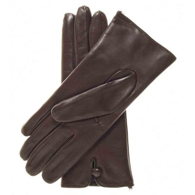 Leather Fur Lined Gloves 