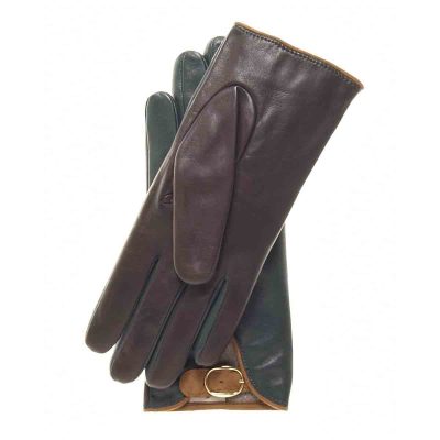Leather Wool Lined Gloves For Ladies 