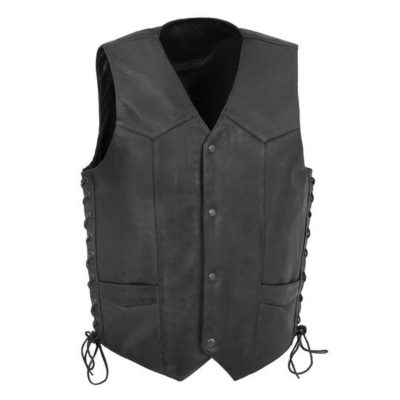 Leek Leather Motorcycle Vest