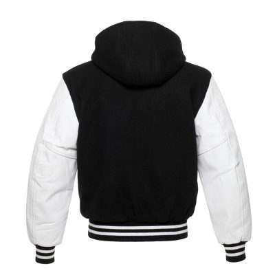 Letterman Leather Varsity Jackets with Hooded
