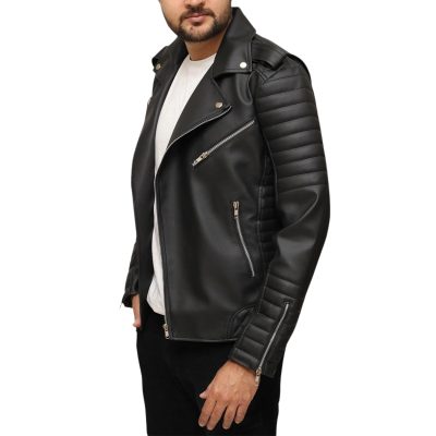 oversized leather jacket