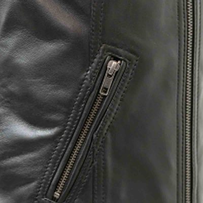 Stylish Black Leather Vest for Women