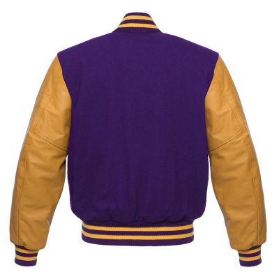 Varsity Jacket's Made From Soft Leather For Men's