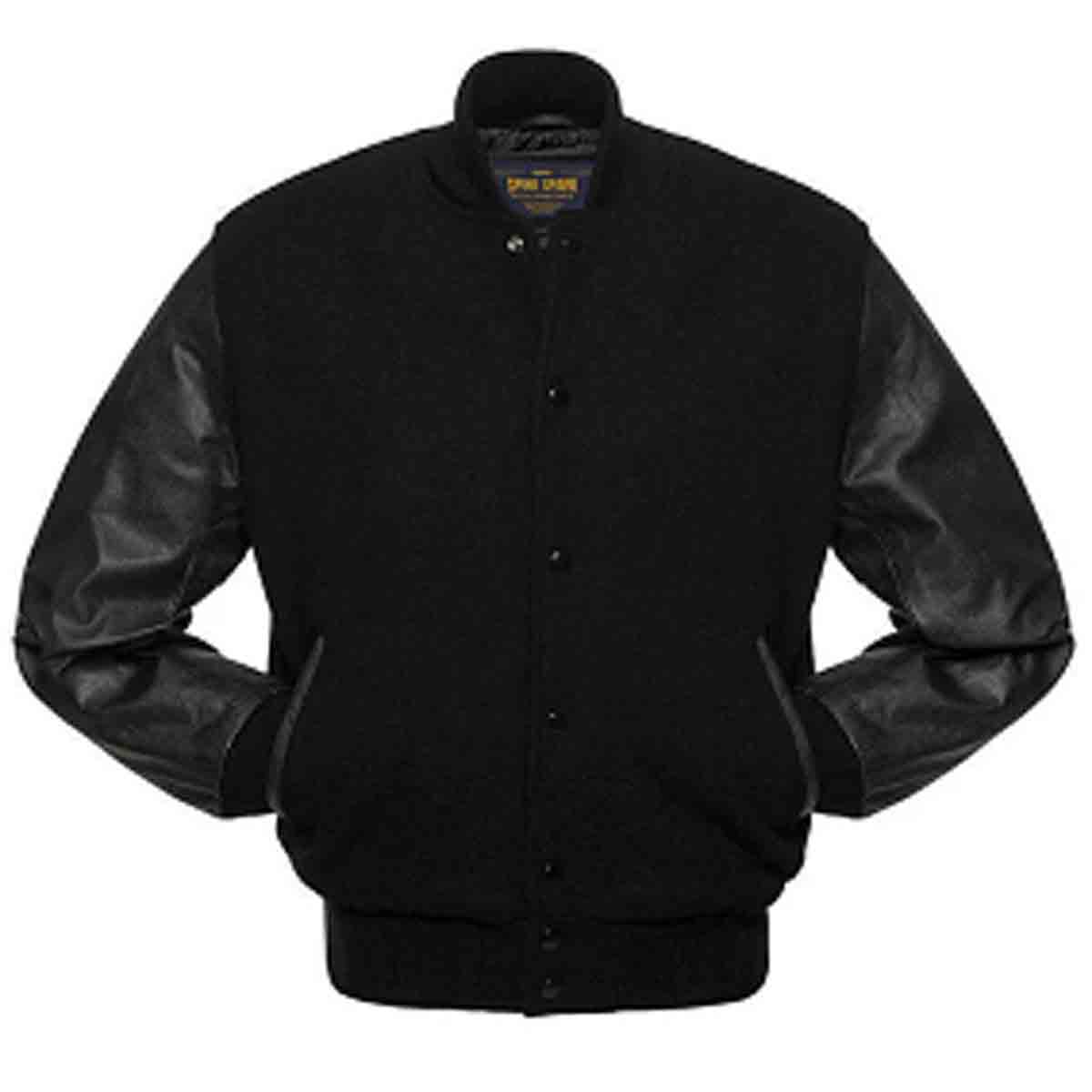 Varsity Jacket's Made From Soft Leather For Men's
