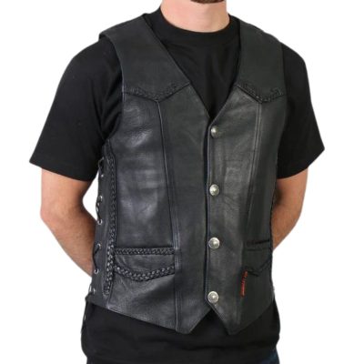 Vivid Instinct Leather Vest