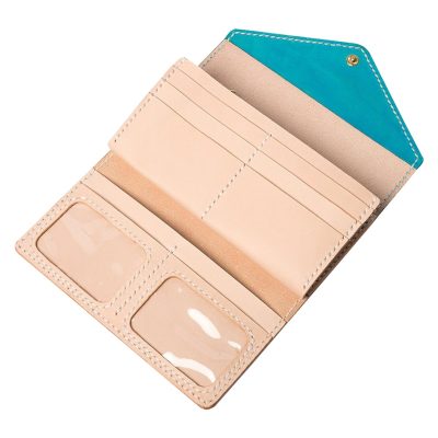 Women Wallet With Large Capacity In Blue & Pink Color