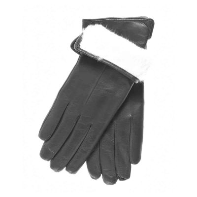Midnight elegance leather gloves