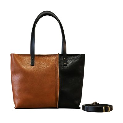 Sophisticated Brown & Black Tote Bag