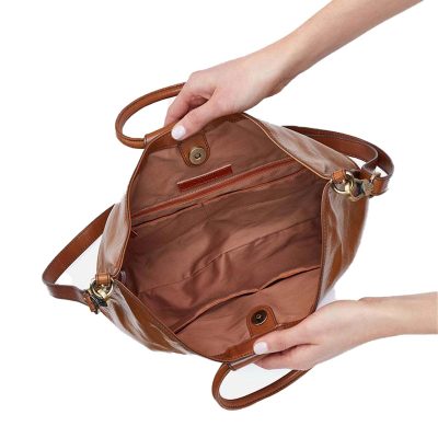 Audrey Leather Crossbody Tote Bag
