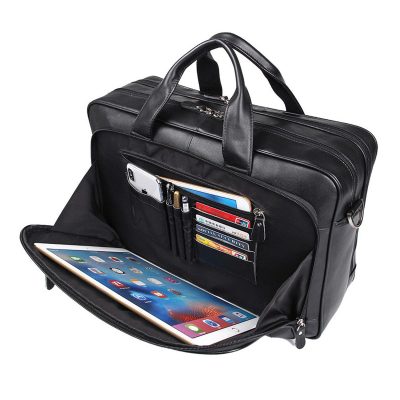 Battuta Leather Travel Messenger Bag