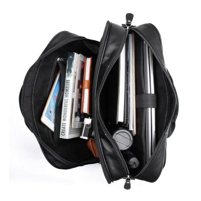 Battuta Leather Travel Messenger Bag