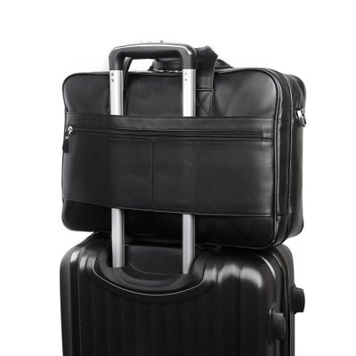 Battuta Leather Travel Messenger Bag