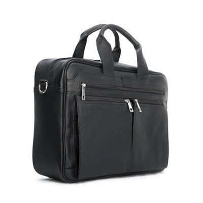 Black Double Pocket Travel laptop Bag