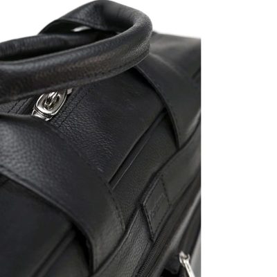 Black Double Pocket Travel laptop Bag