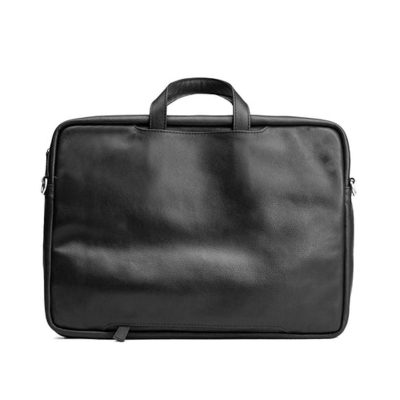 Black Natural Milled Sleek Laptop Bag