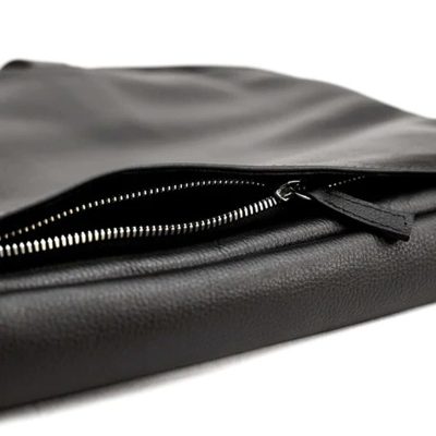 Black Natural Milled Sleek Laptop Bag