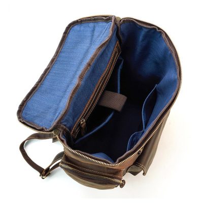 Boxy Vintage Leather Backpack
