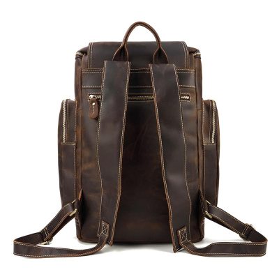 Boxy Vintage Leather Backpack