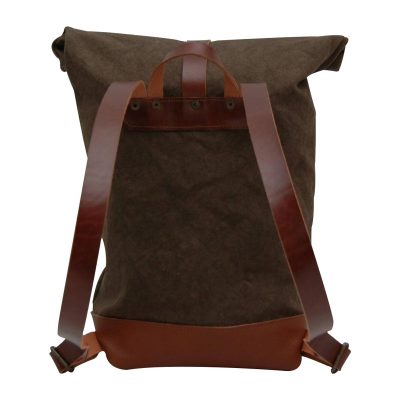 Brown Backpacks For Women's Made With Leather Straps