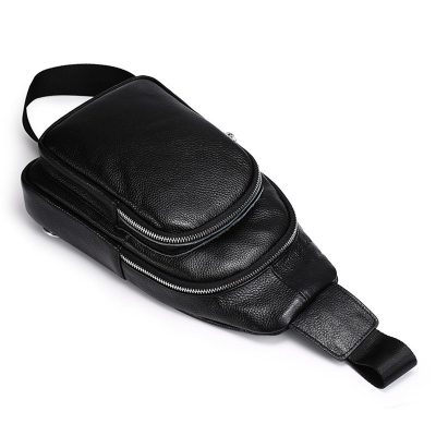 Casper Modern Leather Sling Bag For Tactical Travel