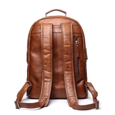 Classic Leather School Backpack