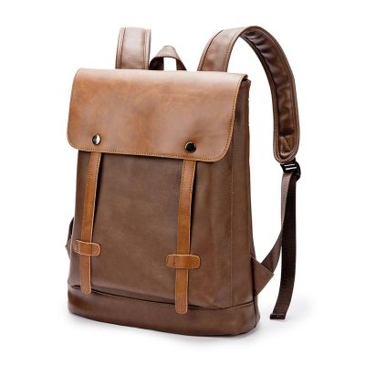 College Wind Vintage Leather Backpack