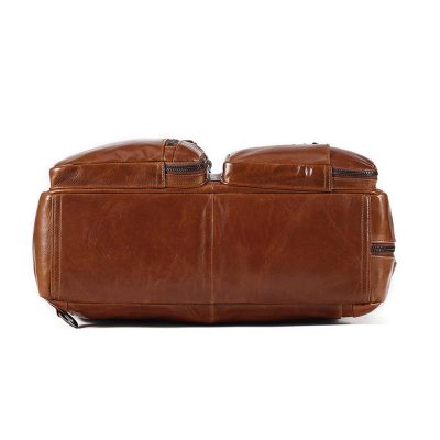 Convertible Leather Laptop Backpack