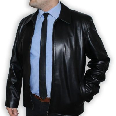 Cool Leather Tie With Jackets For Men