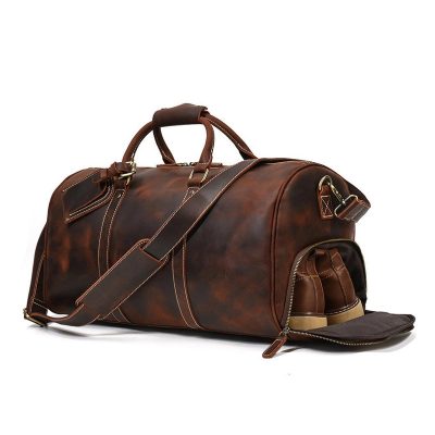 Crazy Horse Leather Duffel Bag