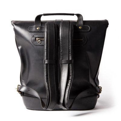 Delano Leather Roll Top Backpack