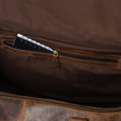 Diablos Leather Weekender Bag For Enjoyment During Trip