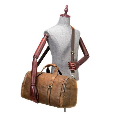 Doran Leather Travel Duffel Bag