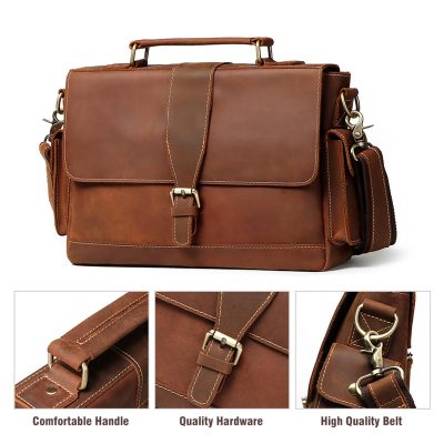 Dustin Vintage Leather Satchel