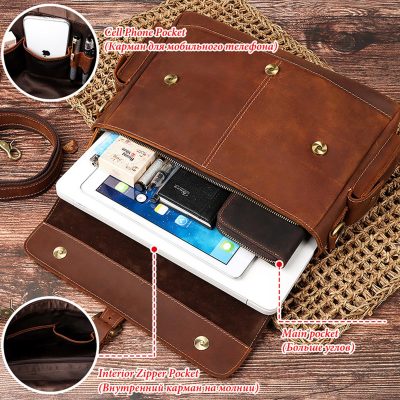 Dustin Vintage Leather Satchel