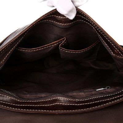 Faris Leather Messenger Bag