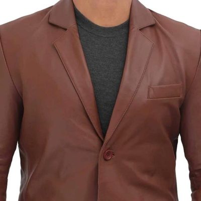Leather Blazer For Men