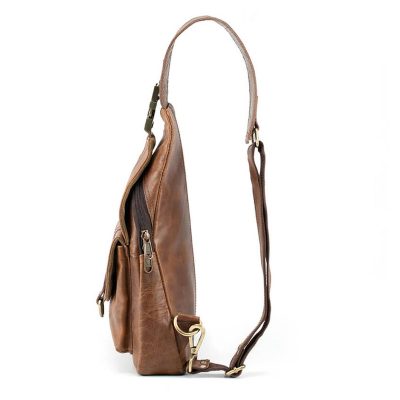 Leather Crossbody Sling Bag Personalized Backpack