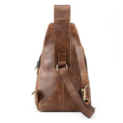 Leather Crossbody Sling Bag Personalized Backpack