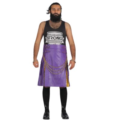 leather gladiator kilt